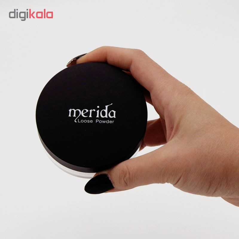 پودر تثبیت کننده آرایش مریدا مدل loose powdwr شماره 33
