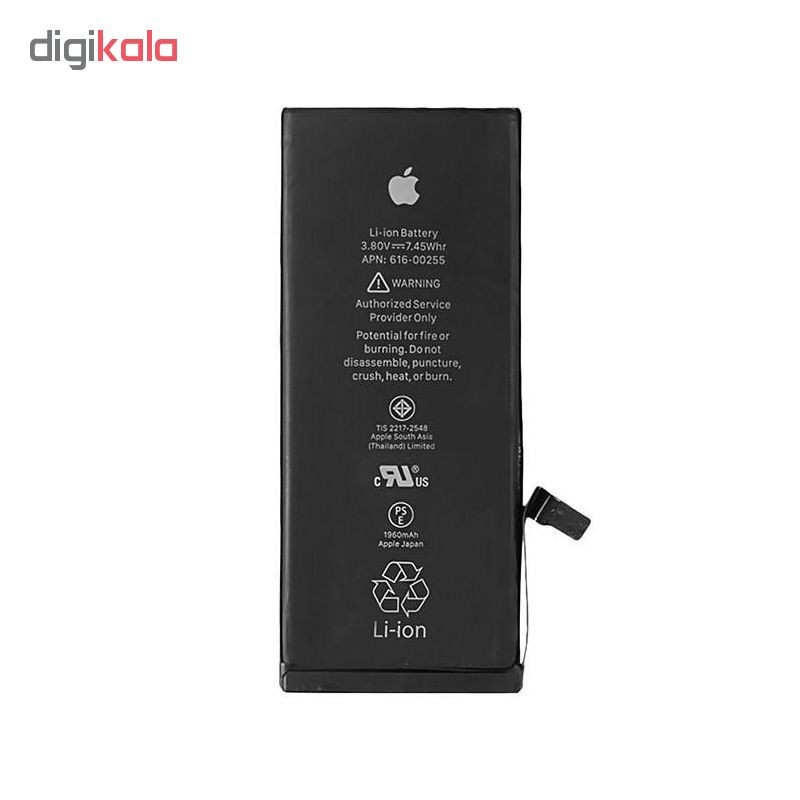 باتری موبایل مدل APN 616-00255 ظرفیت 1960 میلی آمپر ساعت مناسب برای گوشی موبایل اپل iPhone 7