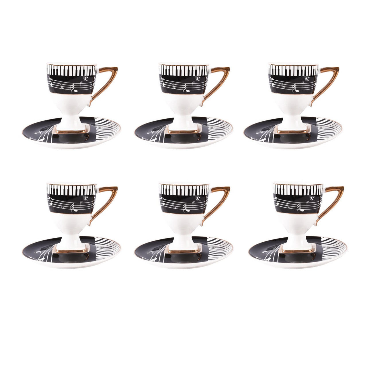 سرویس قهوه خوری 6 پارچه مدل M44