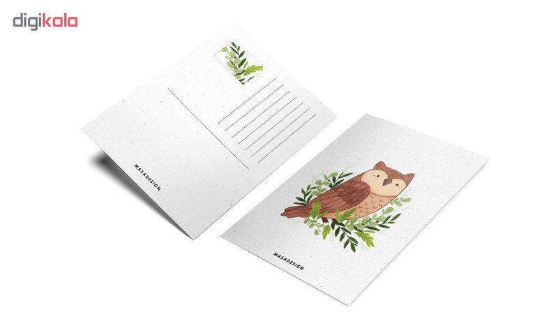 کارت پستال ماسا دیزاین طرح جغد کد POST148