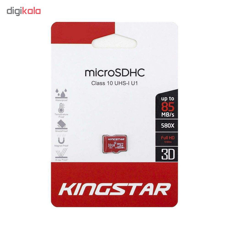 کارت حافظه microSDHC کینگ استار کلاس 10 استاندارد UHS-I U1 سرعت 85MBps ظرفیت 32 گیگابایت