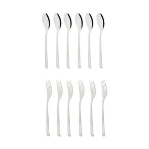 سرویس قاشق و چنگال 12 پارچه هپی فمیلی مدل G003