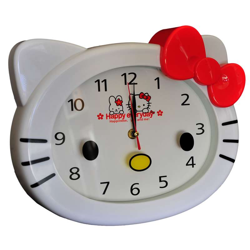ساعت دیواری کودک طرح کیتی کد 01