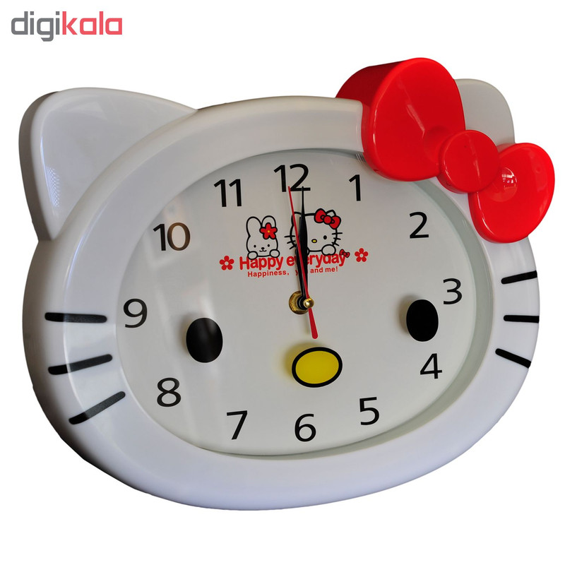 ساعت دیواری کودک طرح کیتی کد 01