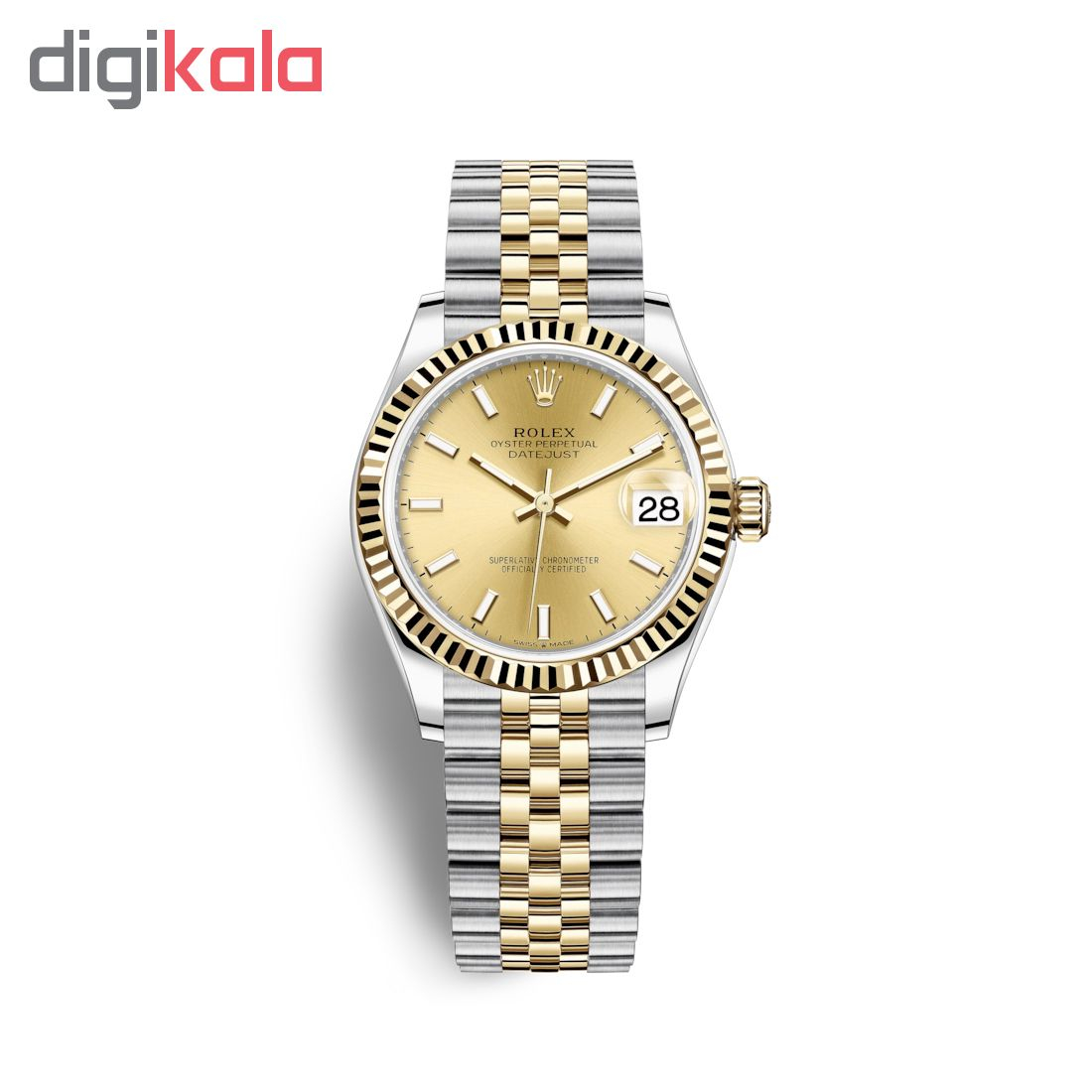 ساعت مچی عقربه ای زنانه مدل دیت جاست کد HC2014