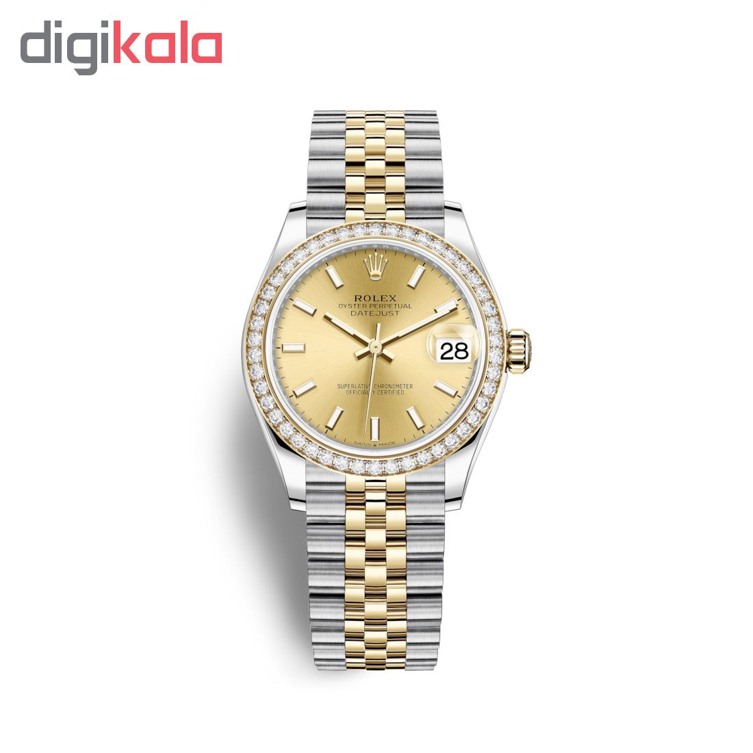 ساعت مچی عقربه ای زنانه مدل دیت جاست کد HC2015