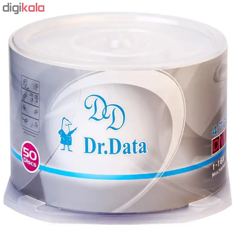 دی وی دی خام دکتر دیتا مدل DR50 بسته 50 عددی