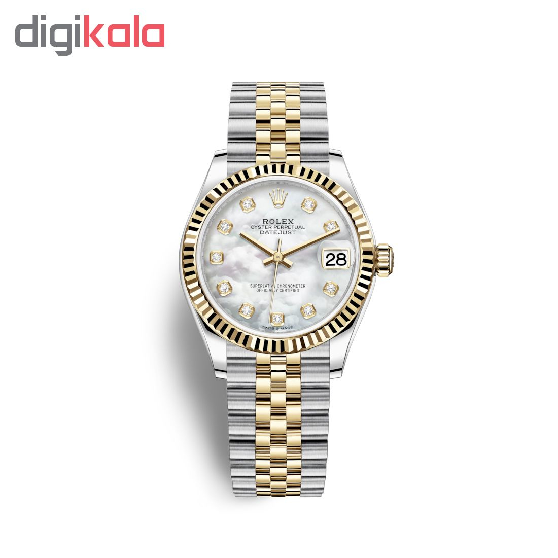 ساعت مچی عقربه ای زنانه مدل دیت جاست کد HC2031