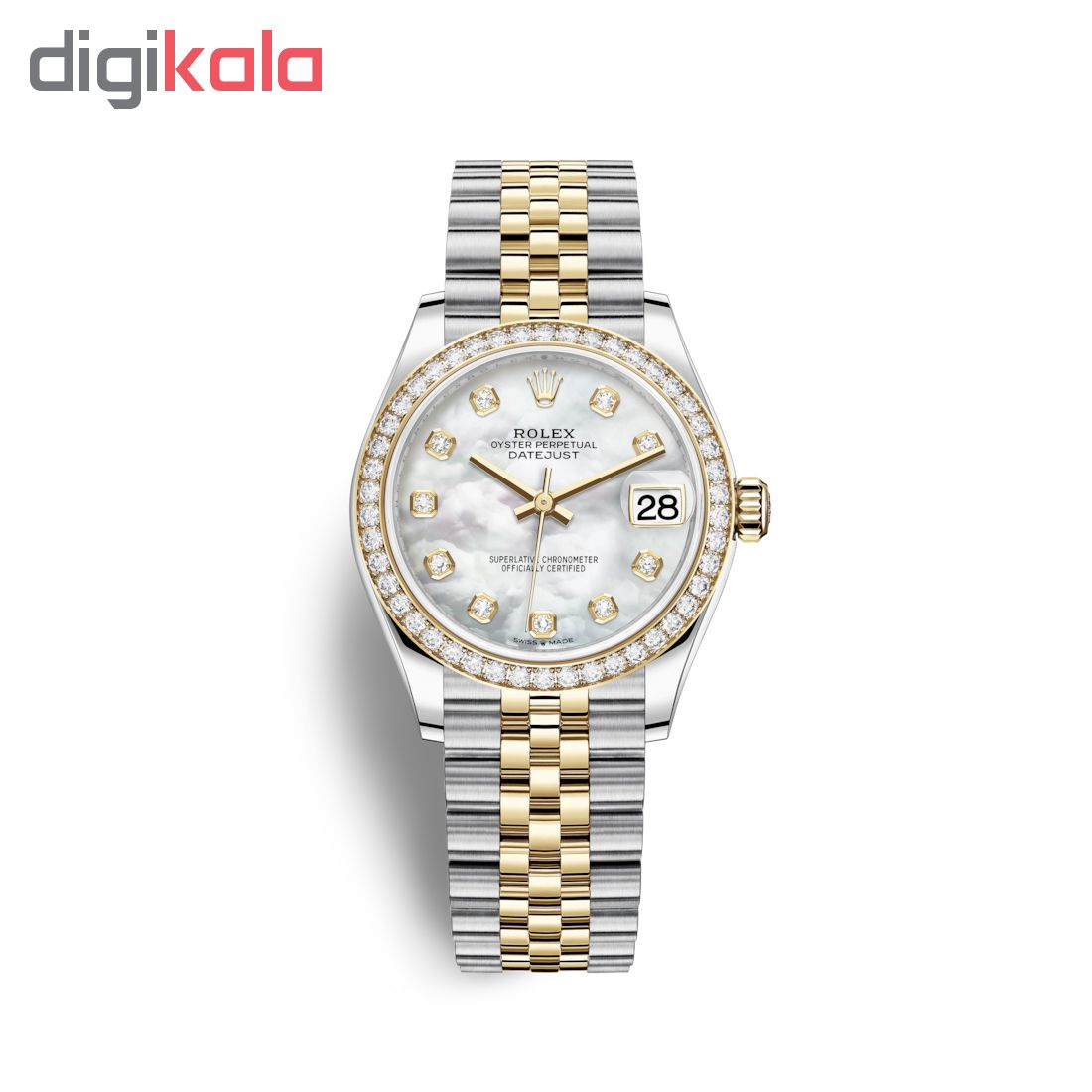 ساعت مچی عقربه ای زنانه مدل دیت جاست کد HC2032