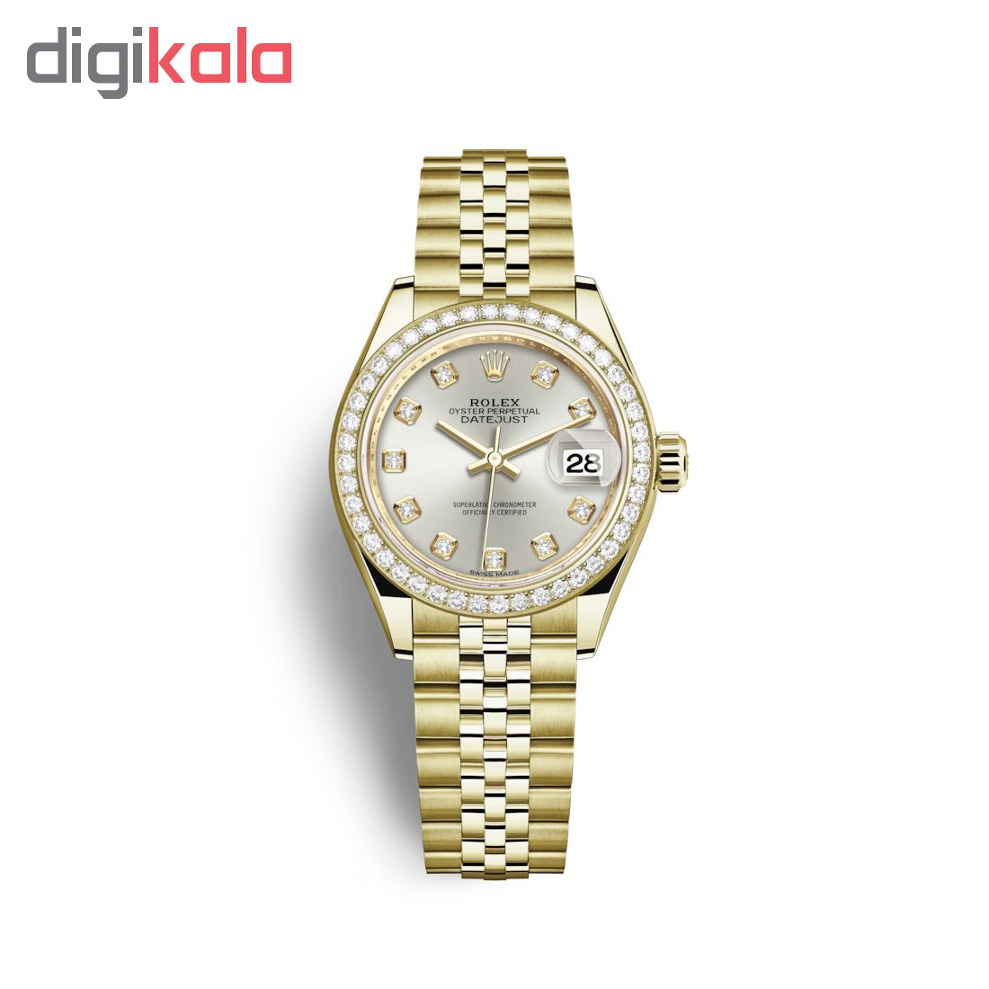 ساعت مچی عقربه ای زنانه مدل دیت جاست کد HC2044