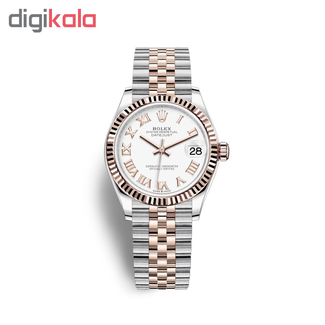 ساعت مچی عقربه ای زنانه مدل دیت جاست کد HC2051