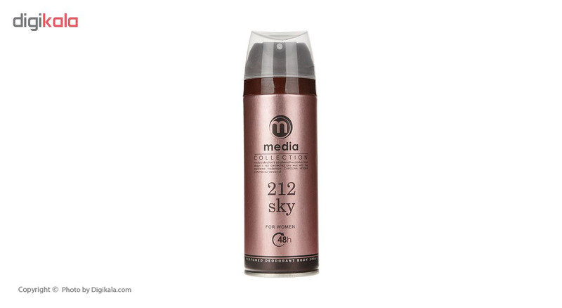 اسپری زنانه مدیا مدل Sky 212 حجم 200 میلی لیتر اسپری زنانه مدیا مدل Sky 212 حجم 200 میلی لیتر