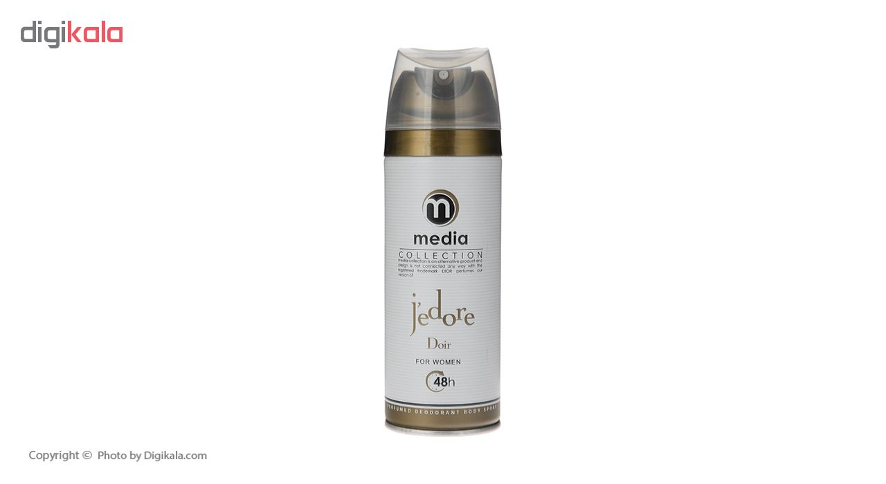اسپری زنانه مدیا مدل Jedore حجم 200 میلی لیتر