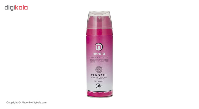 اسپری زنانه مدیا مدل Versace حجم 200 میلی لیتر اسپری زنانه مدیا مدل Versace حجم 200 میلی لیتر