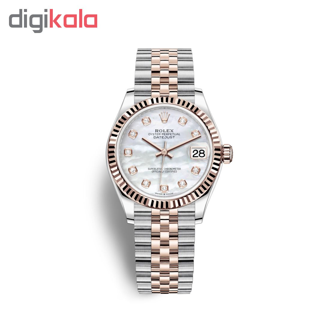 ساعت مچی عقربه ای زنانه مدل دیت جاست کد HC2060