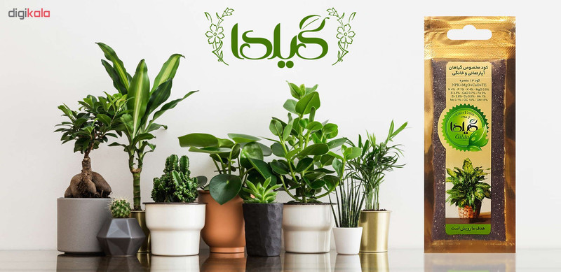 کود مخصوص گیاهان آپارتمانی گیلدا کد GH25 وزن 25 گرم