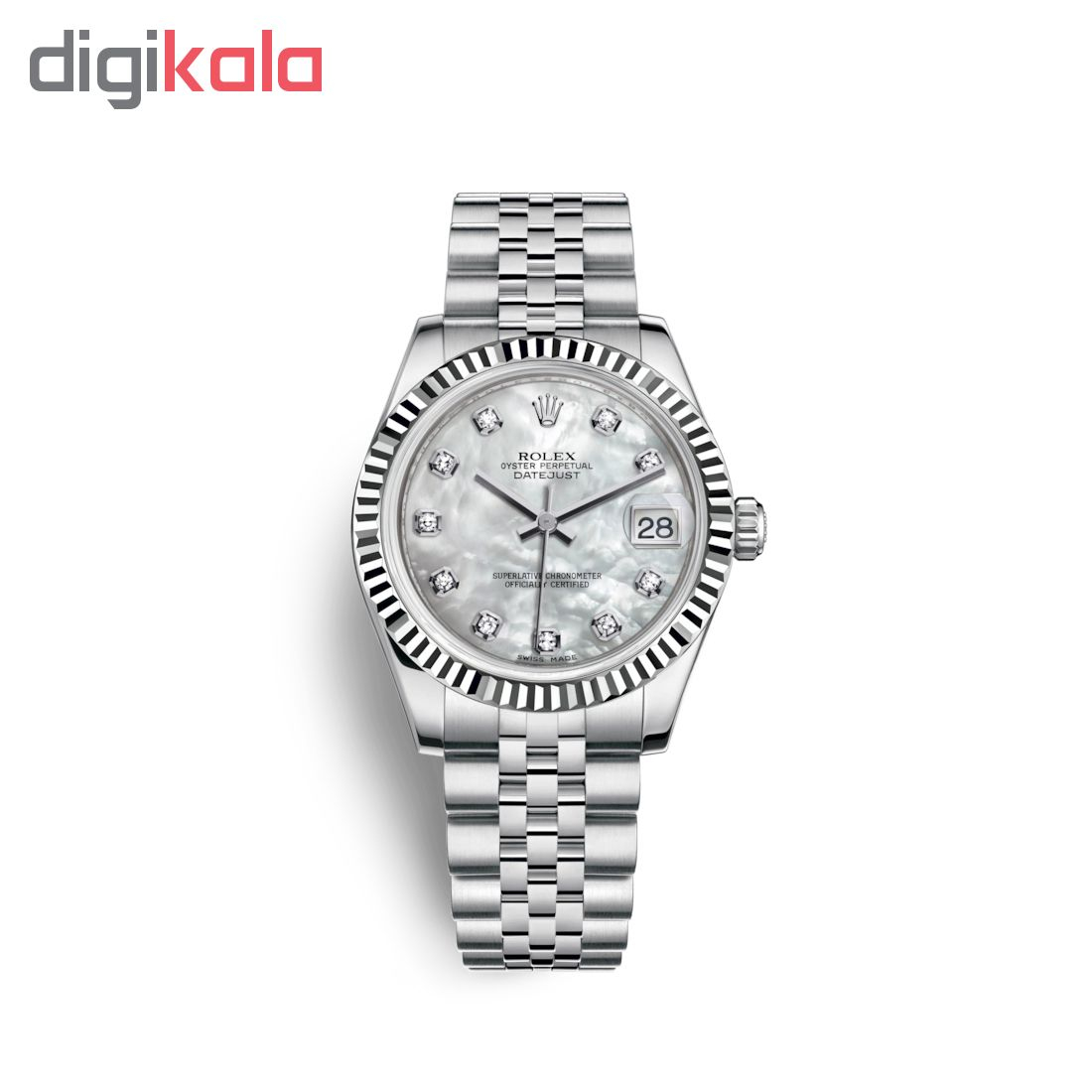 ساعت مچی عقربه ای زنانه مدل دیت جاست کد HC2099