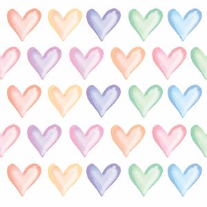 نقد و بررسی استیکر دیواری طرح قلب های رنگی کد 02 توسط خریداران