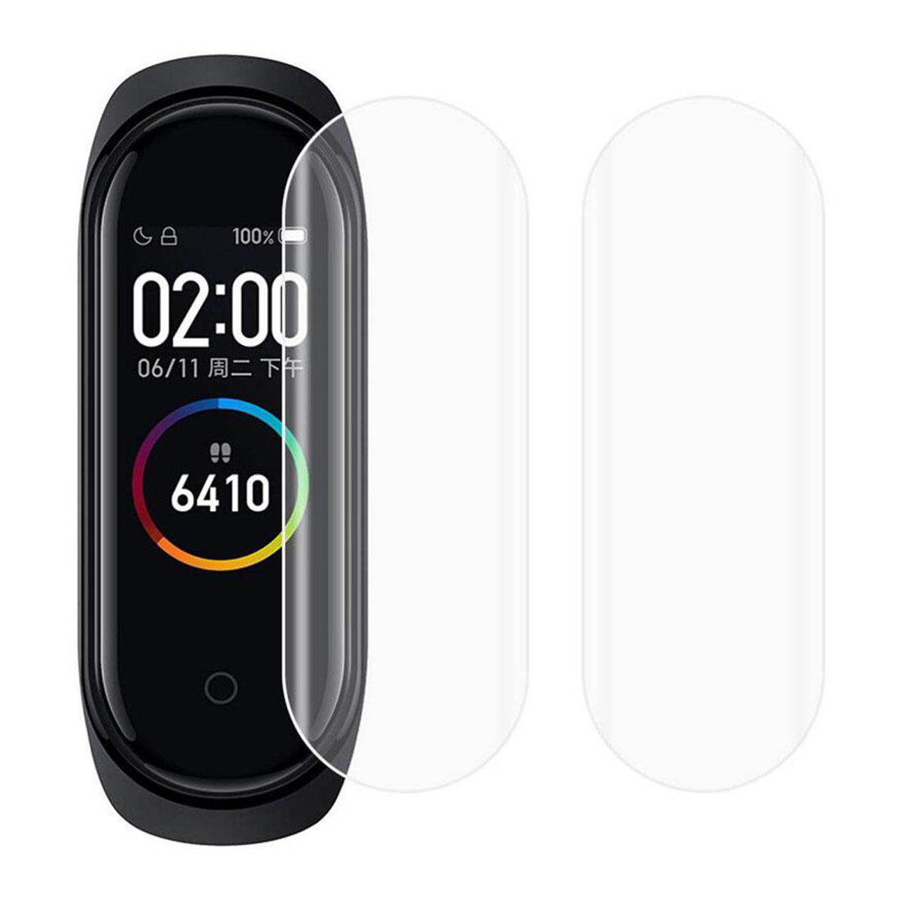 مچ بند هوشمند شیائومی مدل Mi Band 4 Global version به همراه محافظ صفحه نمایش -  - 1