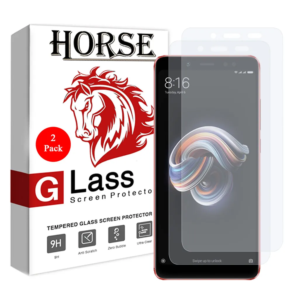محافظ صفحه نمایش هورس مدل UCC مناسب برای گوشی موبایل شیائومی Redmi Note 5 Pro بسته دو عددی