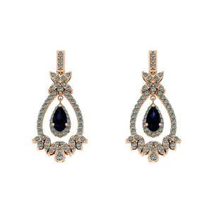 گوشواره طلا 18 عیار زنانه اونیکست مدل 2565
