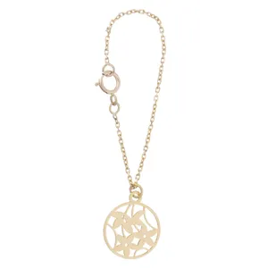 آویز ساعت طلا 18 عیار زنانه طرح گل کد SG396