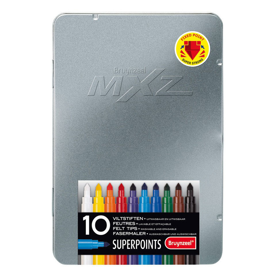 ماژیک ۱۰ رنگ برنزیل مدل superpoints mxz