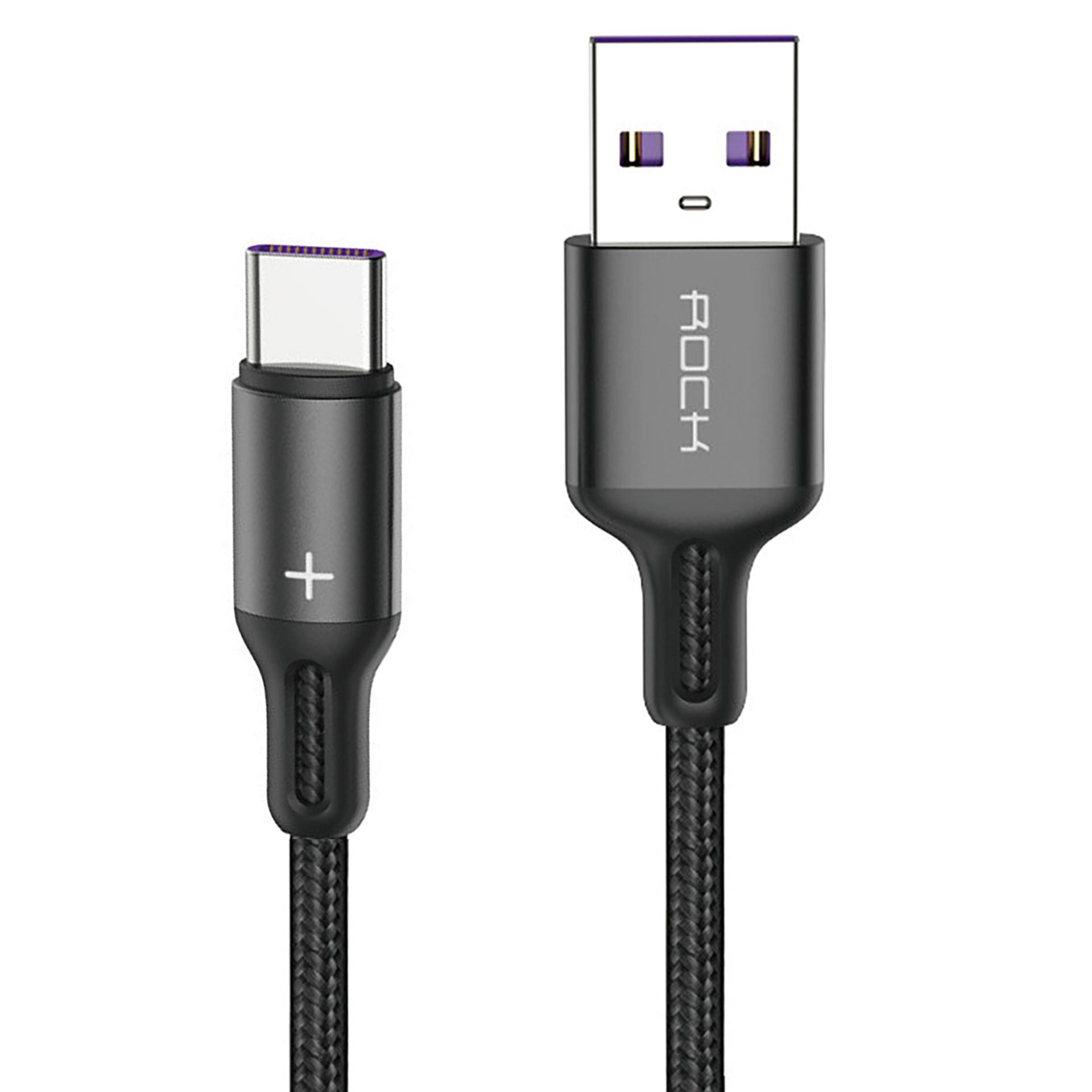 کابل تبدیل USB به USB-C راک مدل RCB0731 طول 1 متر