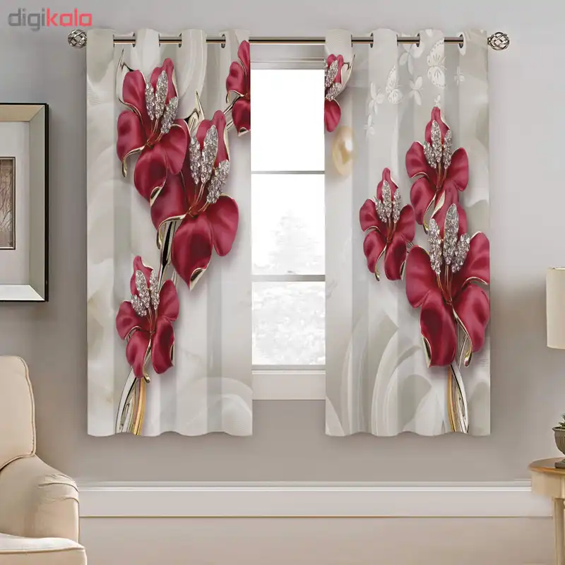 پرده نیروانا مدل plk822 سایز 190 × 140 سانتی متر