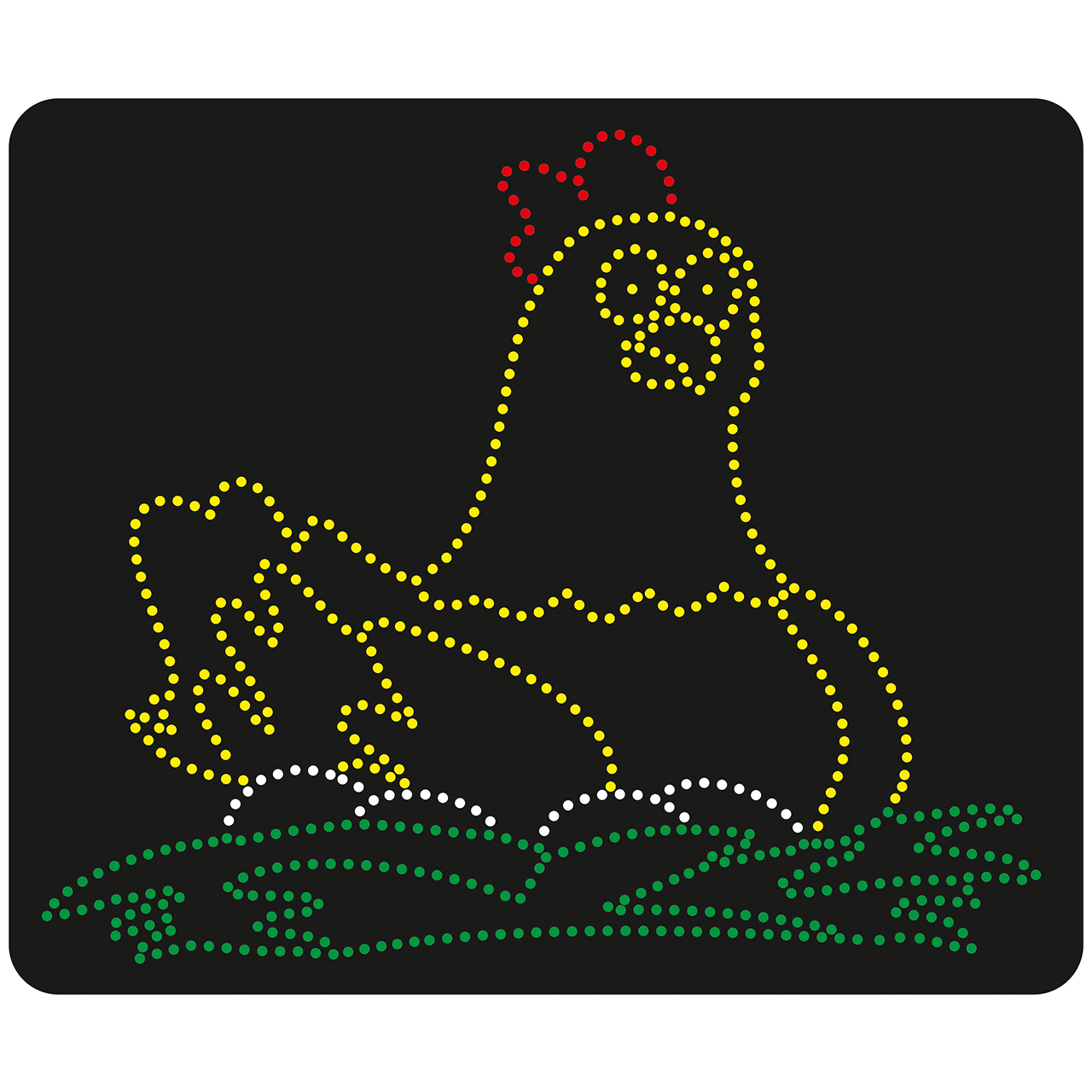 تابلو ال ای دی طرح مرغ و تخم مرغ کد 10402
