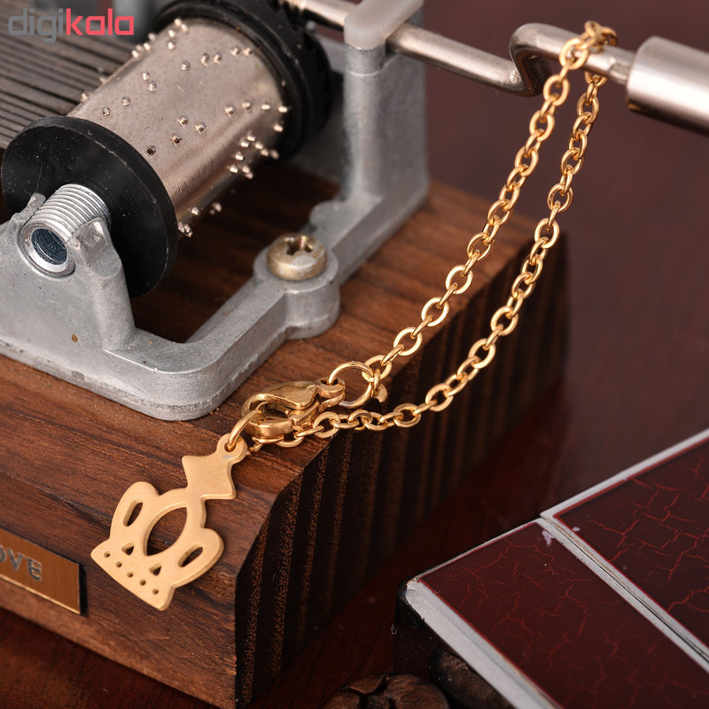 آویز ساعت زنانه طرح تاج کد AS1056