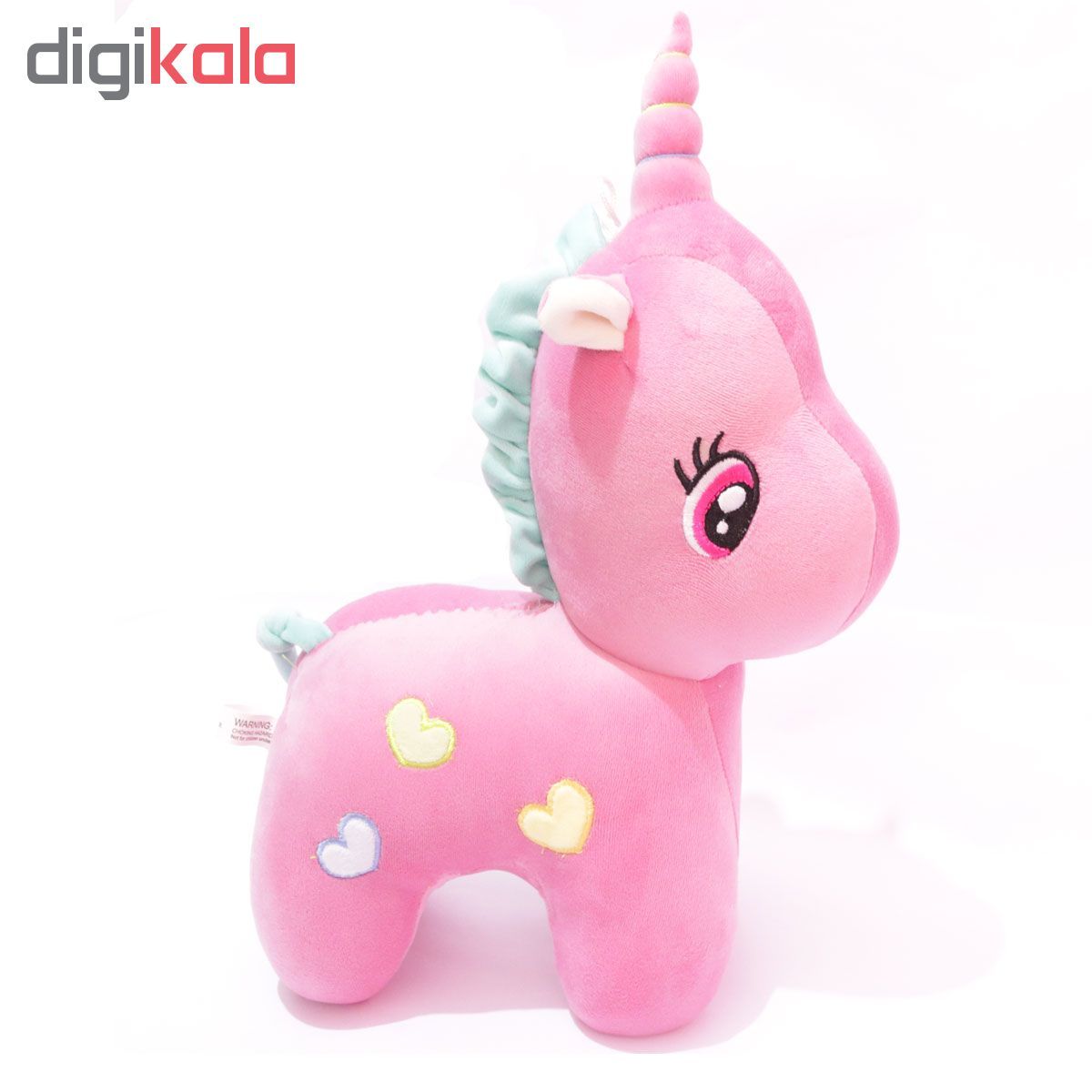 عروسک طرح اسب تک شاخ مدل یونیکورن ارتفاع 37 سانتی متر - - 2