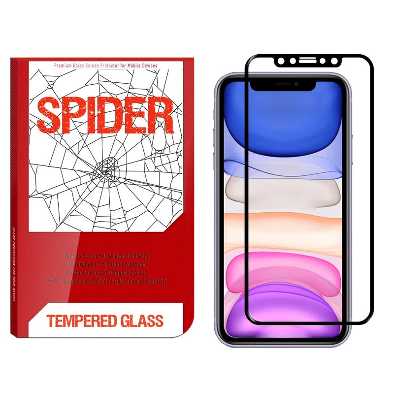 محافظ صفحه نمایش اسپایدر مدل S-FG22 مناسب برای گوشی موبایل اپل iPhone 11 Pro