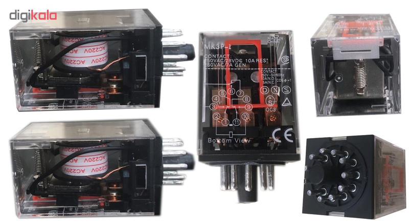 رله 11 پایه مدل v220-gMK3P1 بسته 3 عددی