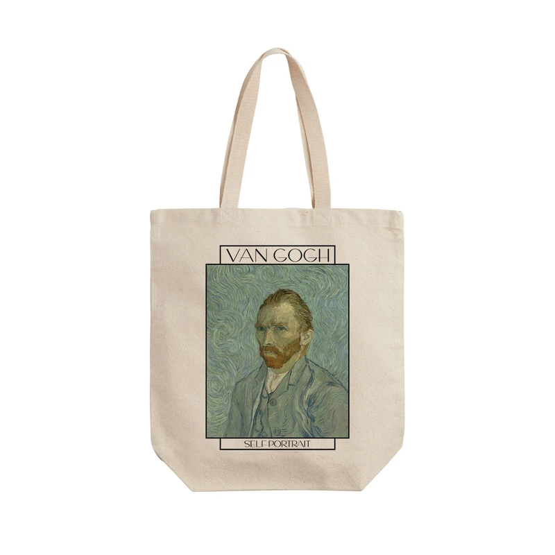 ساک خرید ترمه طراحان ایده مدل خودنگار از ونگوگ کد art020 - L