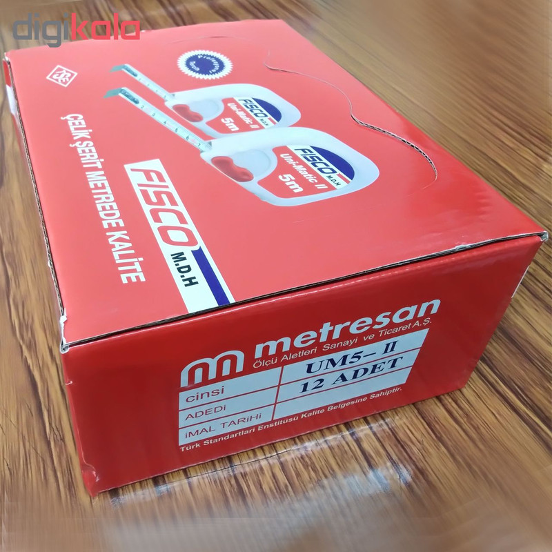 متر 5 متری فیسکو مدل Uni-Matic 2 بسته 12 عددی