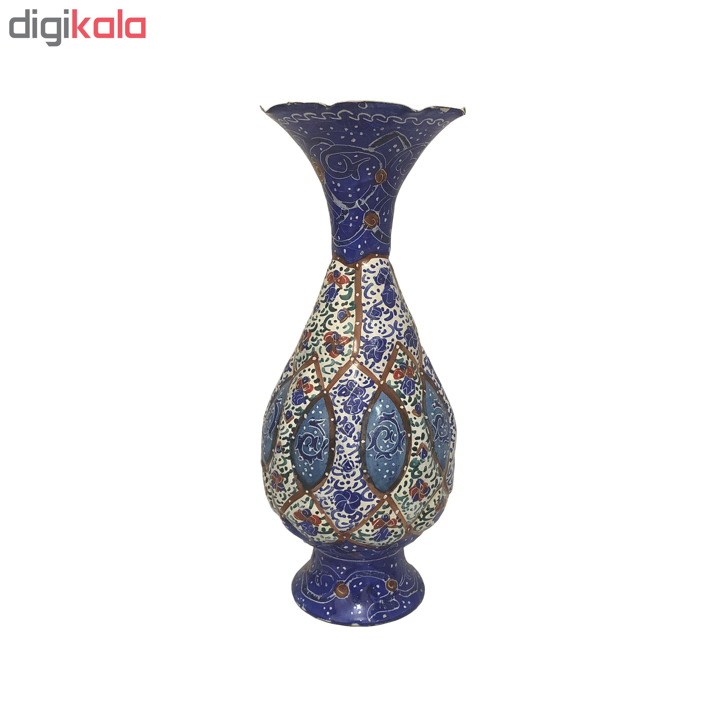 گلدان  میناکاری مسی کد ch45