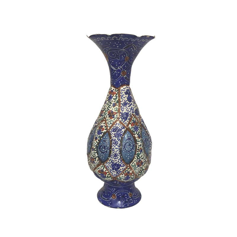 گلدان  میناکاری مسی کد ch45