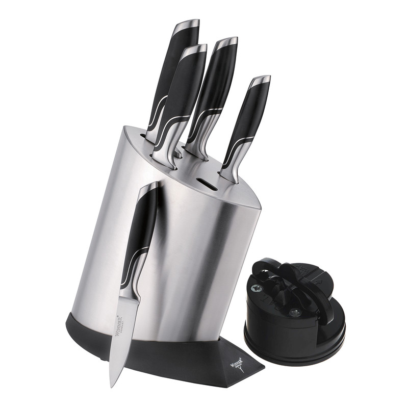 سرویس چاقو آشپزخانه 7 پارچه وینر کد W7336 به همراه چاقو تیزکن