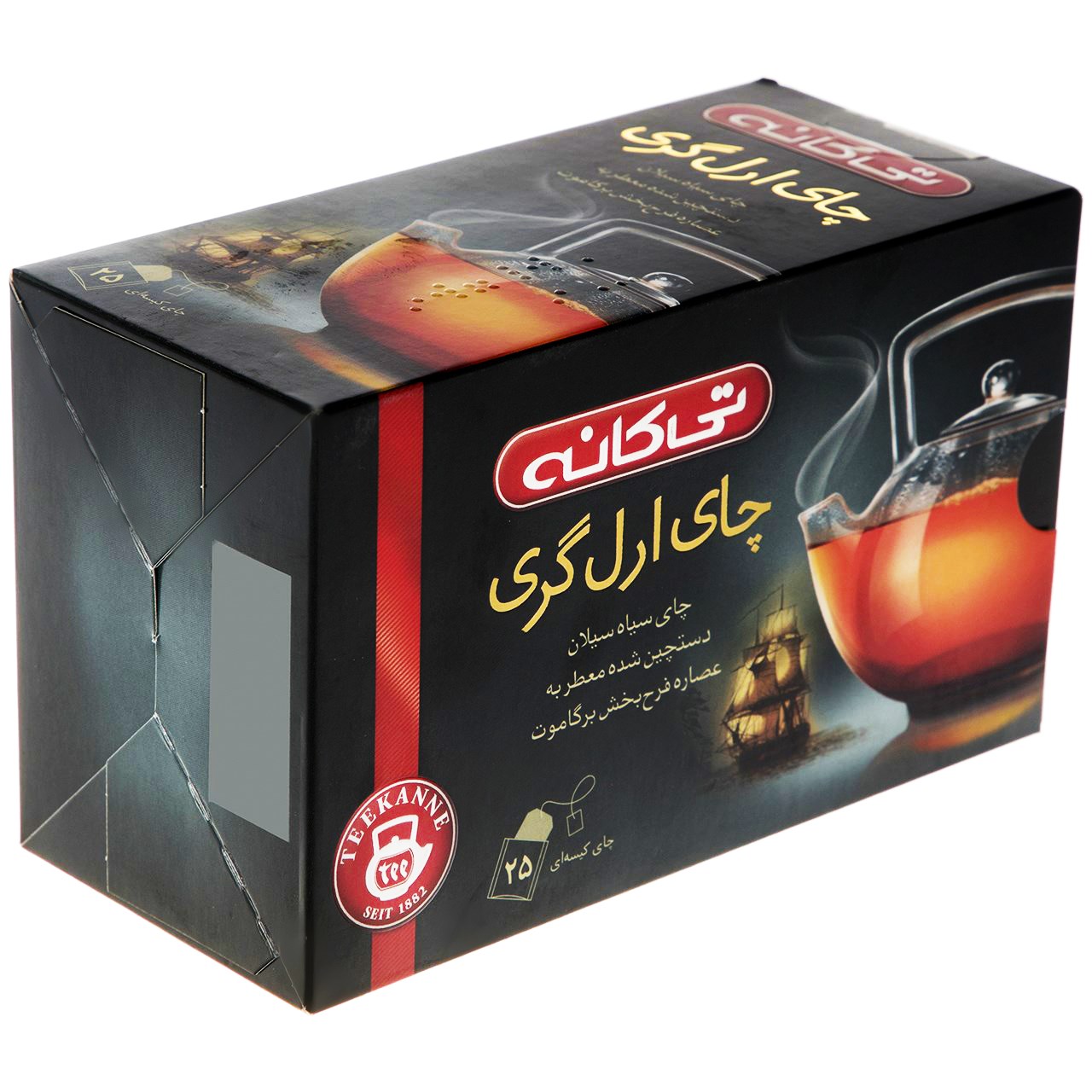 چای کیسه‌ ای تی کانه مدل Earl Grey بسته 25 عددی