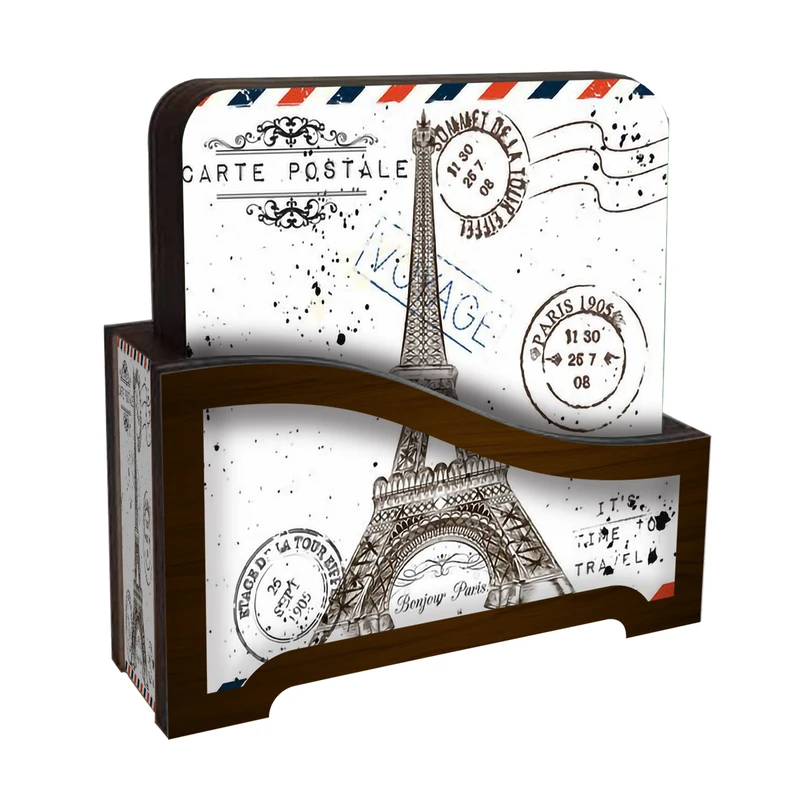 زیر لیوانی لوکسینو مدل Air Mail کد FP_2 بسته 6 عددی