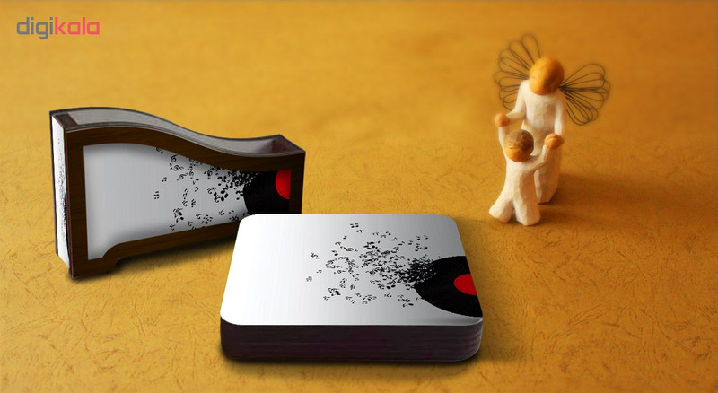 زیر لیوانی لوکسینو مدل موزیک کد FP_9 بسته 6 عددی