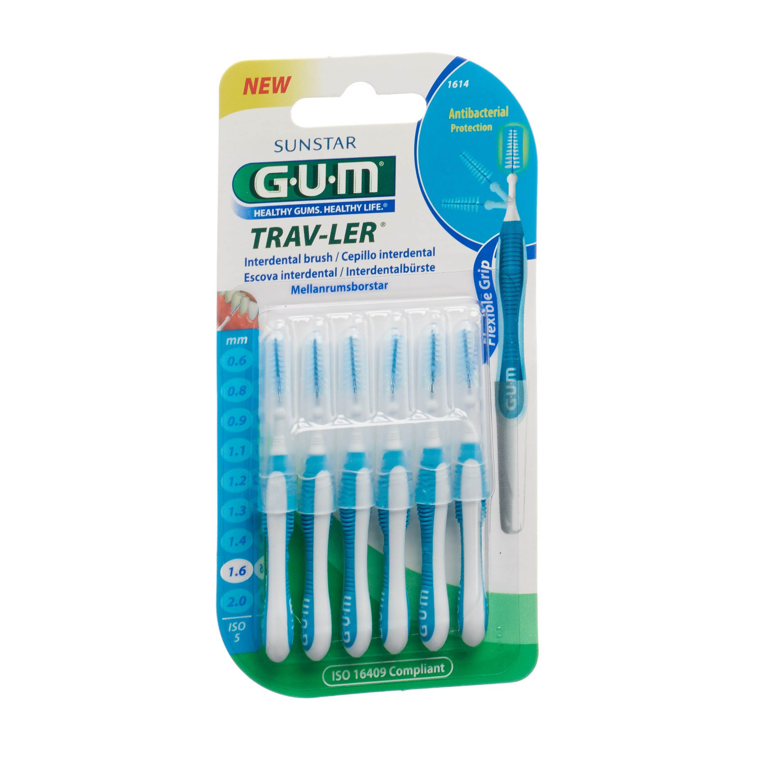 مسواک بین دندانی جی یو ام مدل 1614