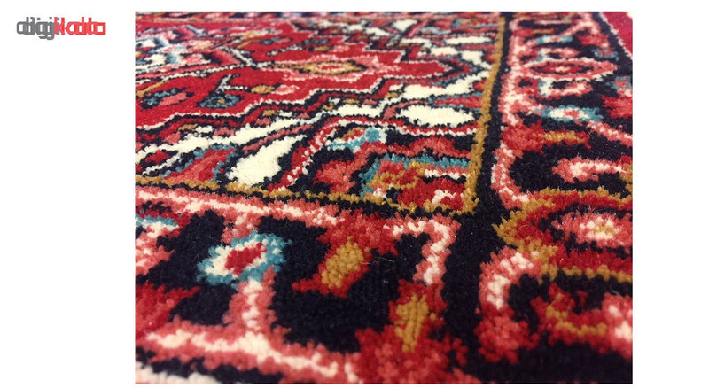 فرش ماشینی سهند طرح هریس کد P648.BJ زمینه لاکی