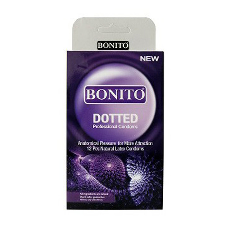 کاندوم بونیتو مدل Dotted بسته 12 عددی