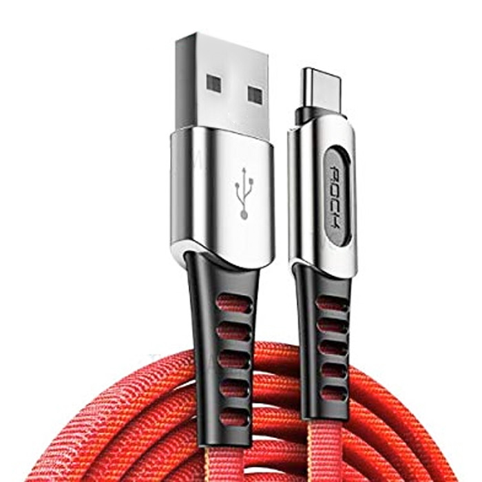 کابل تبدیل USB به USB-C راک مدل M8 ZN-ALLOY طول 1 متر