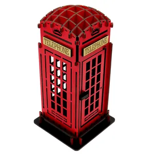 جعبه موزیکال طرح کیوسک تلفن کد 300-B