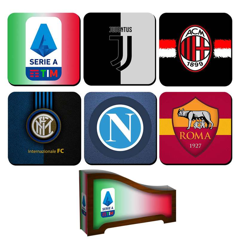 زیر لیوانی لوکسینو مدل لیگ ایتالیا Serie A بسته 6 عددی زیر لیوانی لوکسینو مدل لیگ ایتالیا Serie A بسته 6 عددی