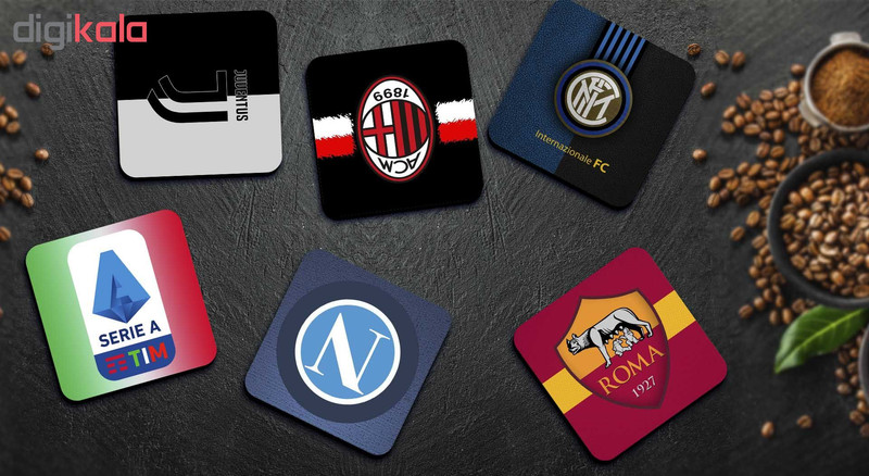 زیر لیوانی لوکسینو مدل لیگ ایتالیا Serie A بسته 6 عددی زیر لیوانی لوکسینو مدل لیگ ایتالیا Serie A بسته 6 عددی