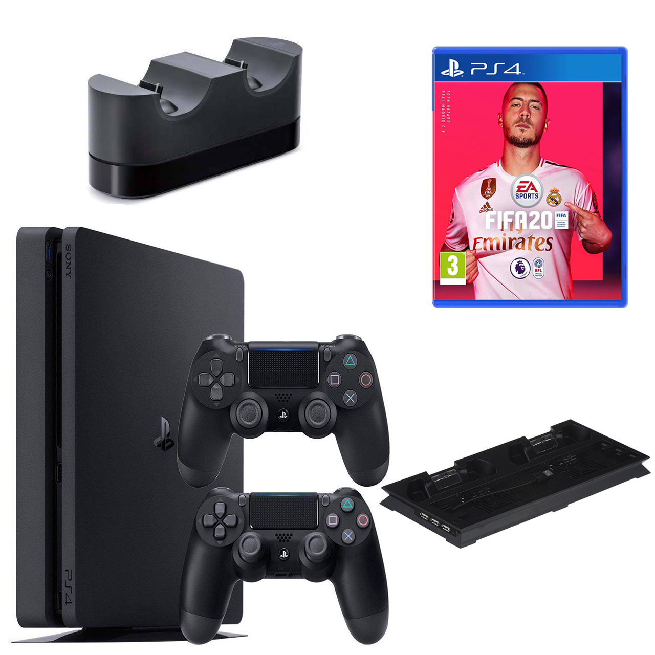 مجموعه کنسول بازی سونی مدل Playstation 4 Slim ریجن 2 کد CUH-2216B ظرفیت 1 ترابایت